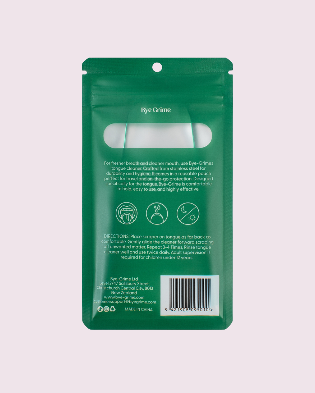 Bye-Grime Green Tongue Cleaner